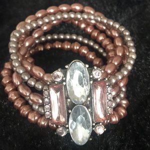 Jewel tone statement bracelet